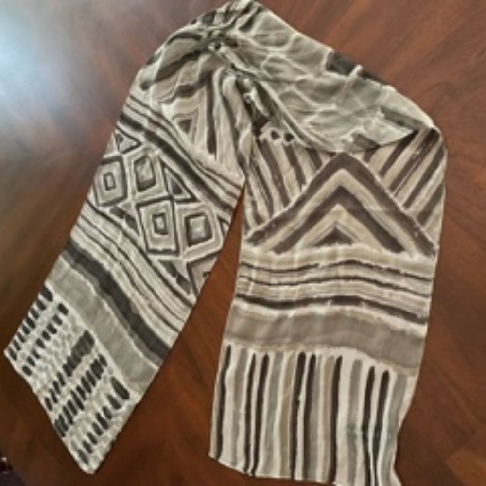 Ellen Tracy 100% Silk Scarf